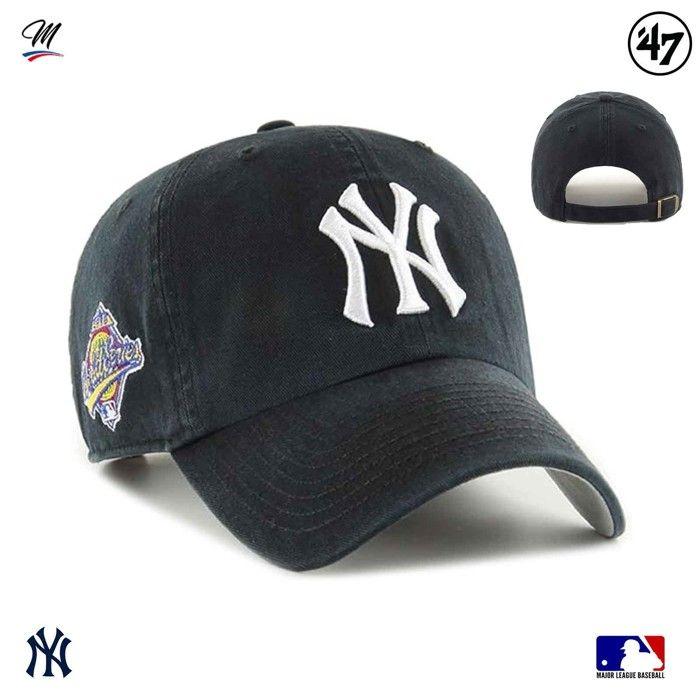 Casquette - 47 BRAND - WORLD SERIES - New York Yankees - 100% Coton - Décontractée - Noir