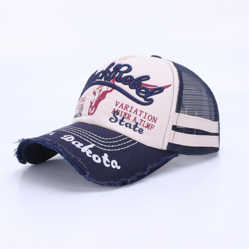 Neue coole Mode Herren gewaschene Baumwolle Baseballkappe Retro Vier Jahreszeiten Männlich Outdoor Sport Kappe Hut Für Herren Accessoire