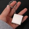 Double Scale Tape Measure Keychain Mini Size Retractable Gauging Tools  Keychain Accessory