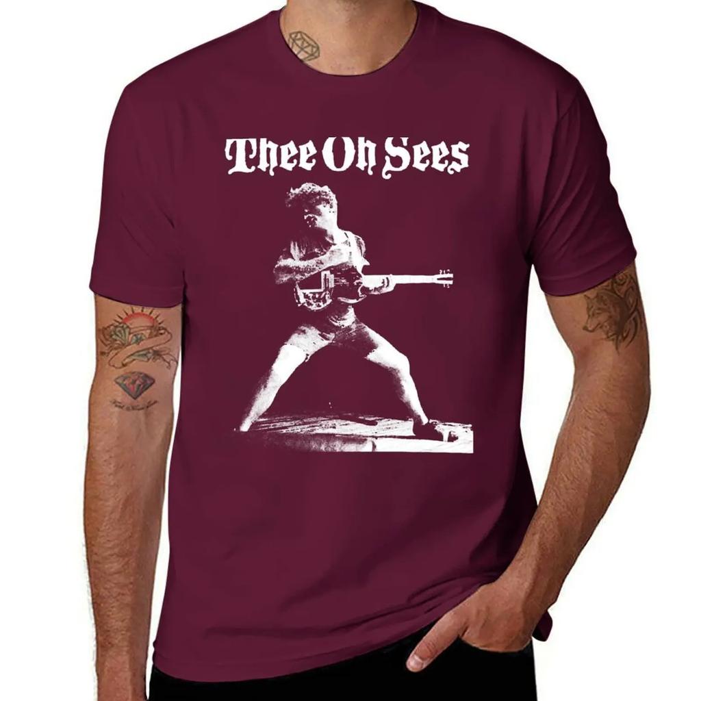 Limited Edition Thee Oh Sees Band Musik T-Shirt Baggy Shirts Rohlinge Herren Trainingsshirt