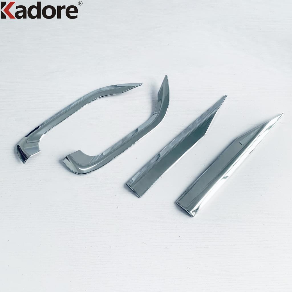 For Toyota Alphard Vellfire 2024 2025 2026 ABS Chrome Car Rear Fog Light Lamp Cover Trim Tail Foglight Bezel Trims Accessories