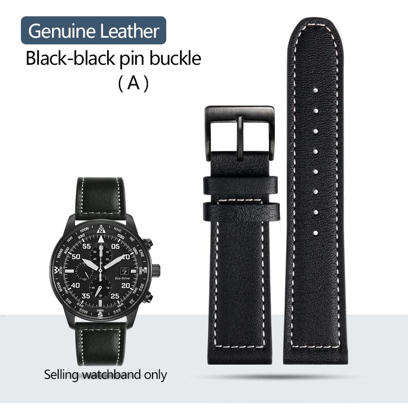 Hochwertiges Armband aus Rindsleder für Citizen CA0690 CA0695-17E CA4500 Armband Herren Stahl Kautschuk Uhrenarmband 20mm 22mm