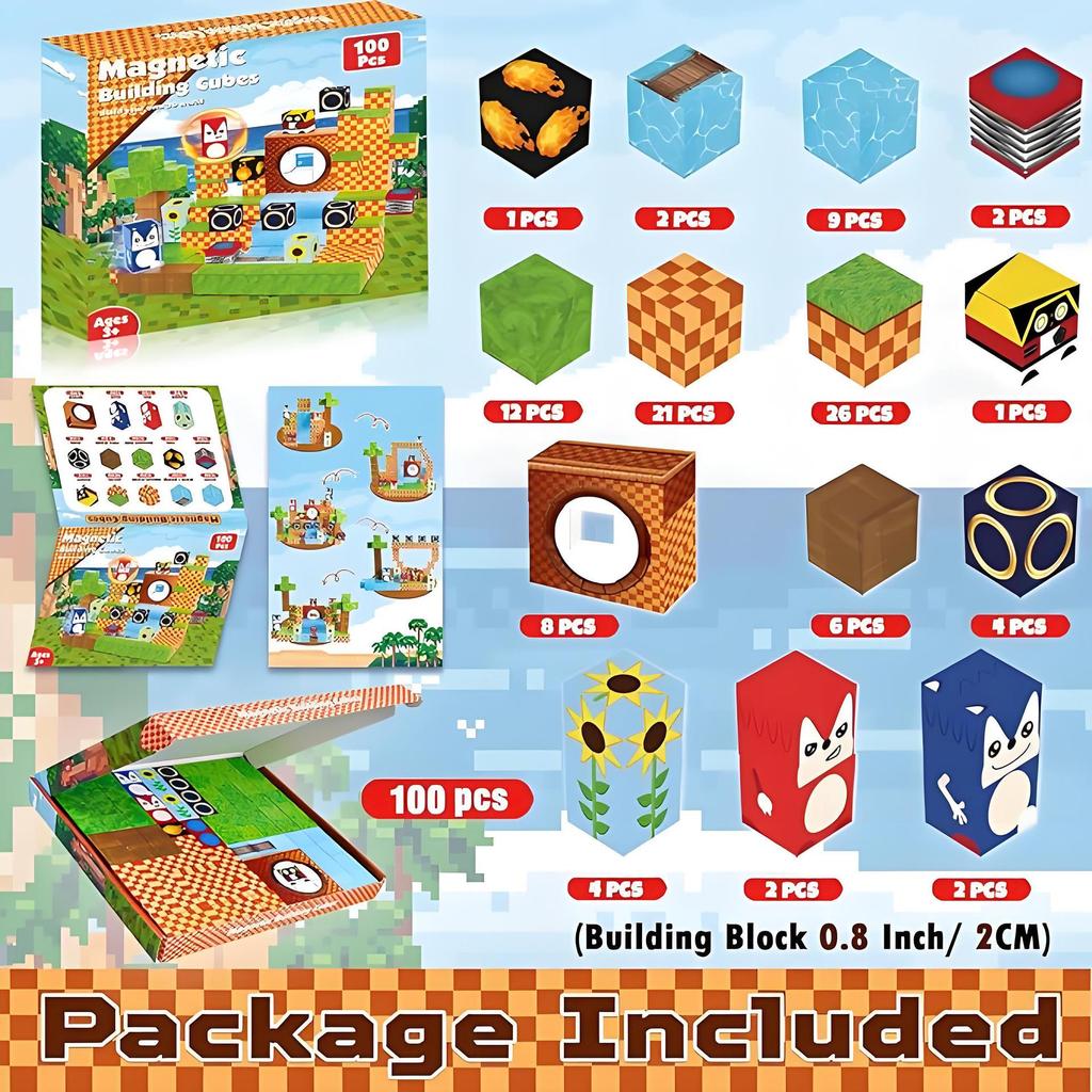 Magnetic Unicorn Building Blocks Assembly Toy Set