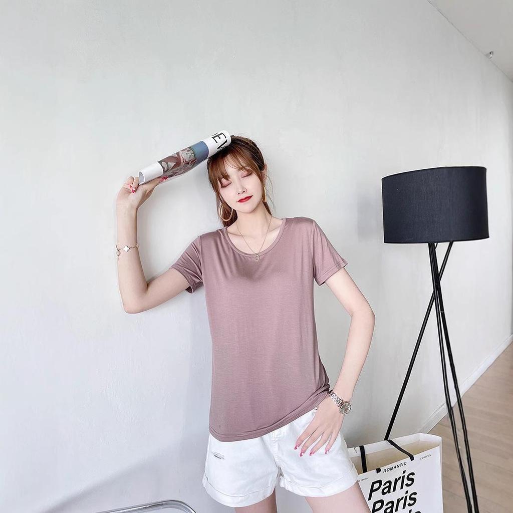 Women's Versatile 2025 Short Sleeve Summer Top: Slimming, Loose Fit, Casual Base Shirt