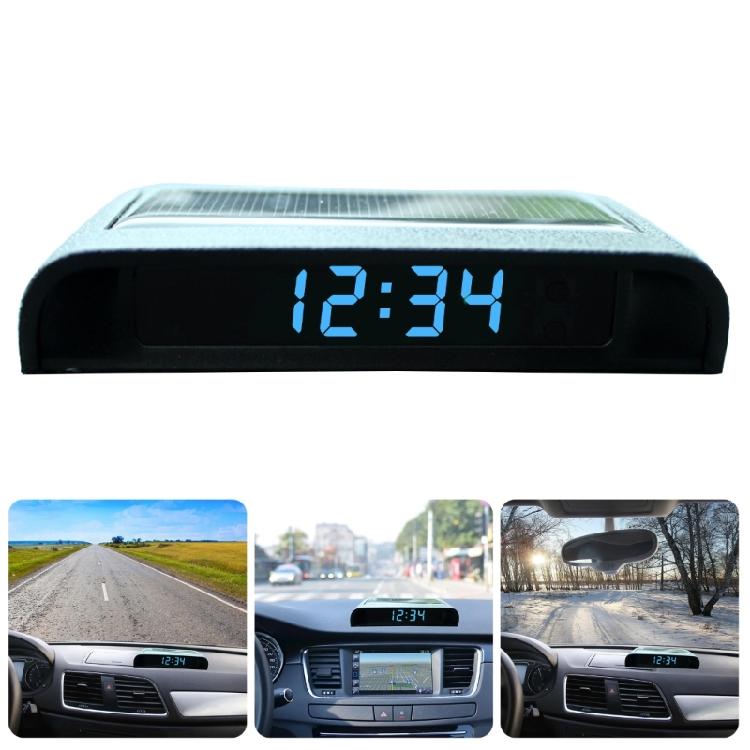 Innovative Solar Rechargeable Car Clock with After Dark Visibility Solar Charged Clock Essential Accessory for Vehicle