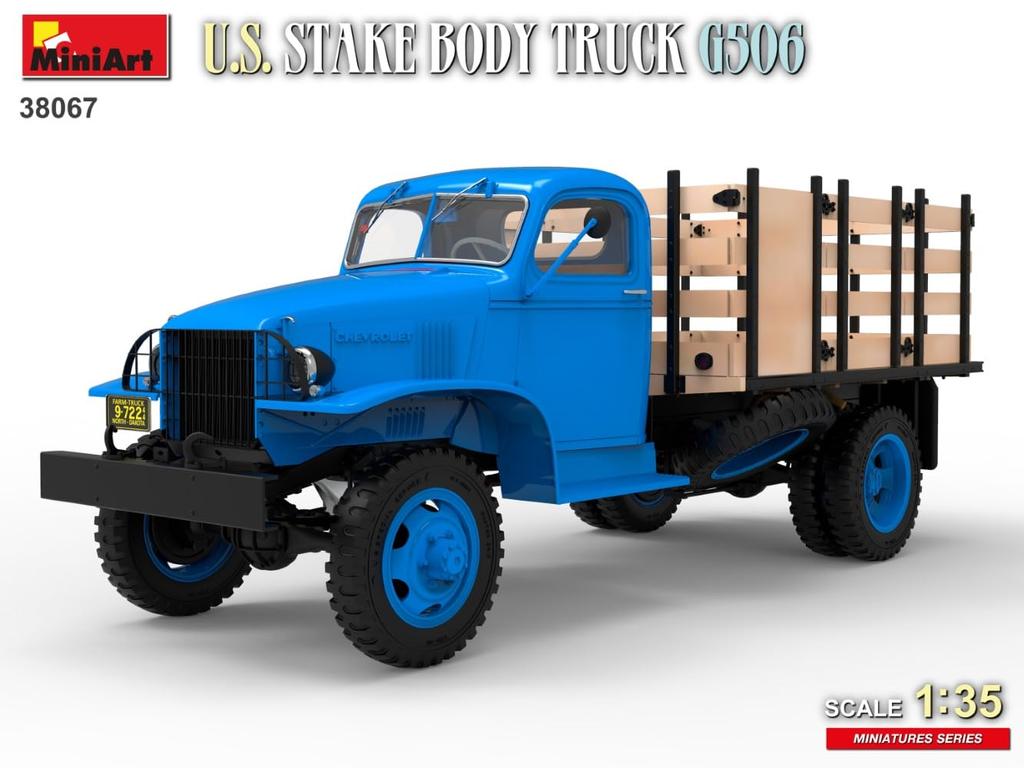Miniart Scale American Stakebody Truck G506 Plastic Model MA38067 1/35