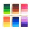 4-Color Gradient Fingerprint Ink Pad for Graffiti, Painting, and DIY Journals & Diaries Stamping