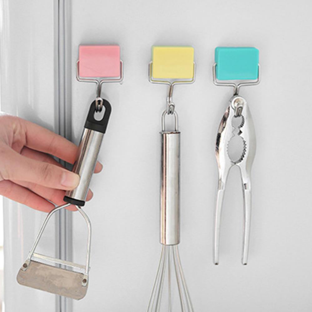 Heavy Duty Wall Mounted Clothes Key Refrigerator Toliet Wall Hook Hanger Storage Rack Key Holder