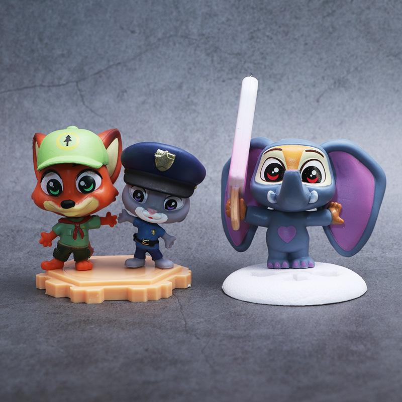 Zootopia City 2 Blind Box: Fox Nick & Judy Table Ornament Doll Gift Set