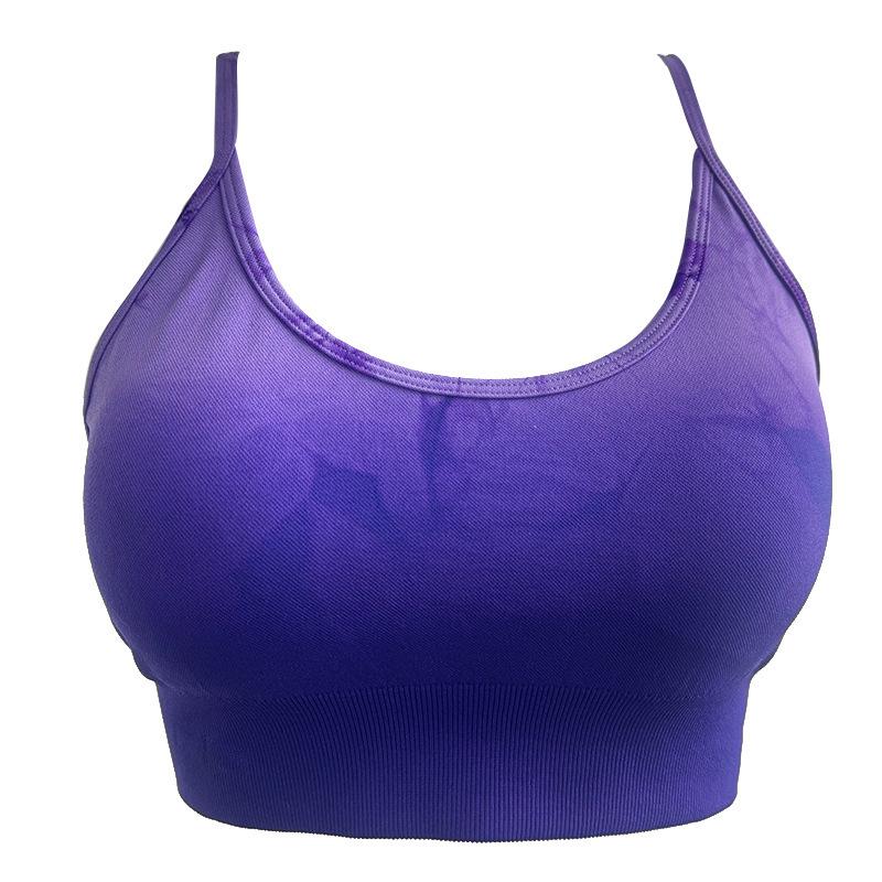 Gradient Tie-Dye Seamless Yoga Set: Camisole Bra & High-Waisted Hip-Lifting Capris