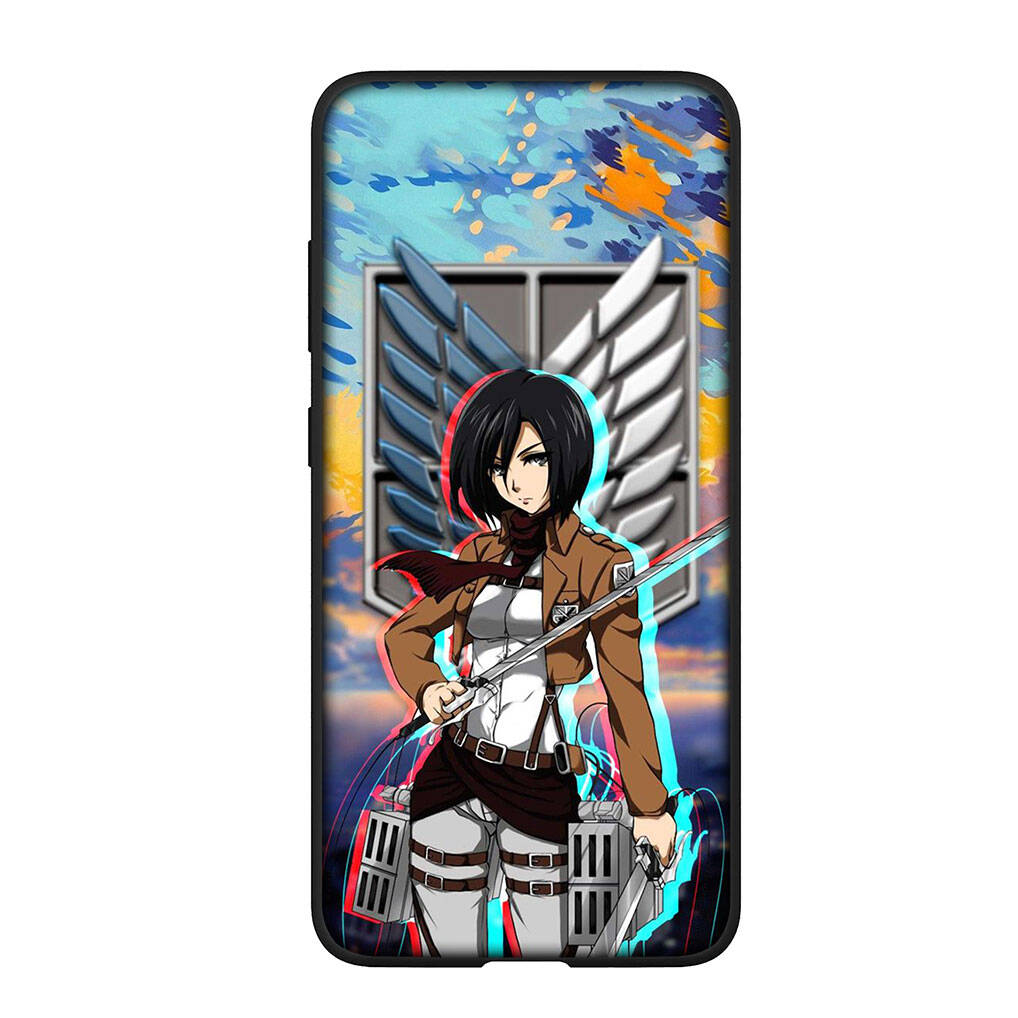For Samsung Galaxy S25 S24 S23 S22 Ultra FE A37 A57 A56 A55 A06 A16 A15 A36 A26 A35 A05 A25 A54 A34 Phone Case Lovely Attack On Titan Eren Jaeger Levi