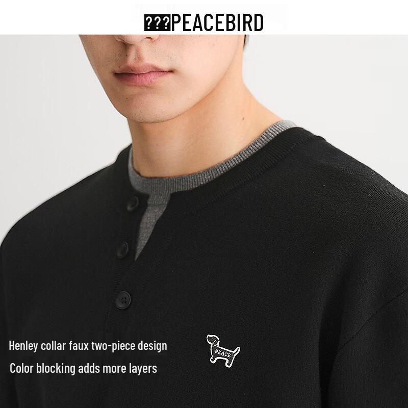 Peacebird Men's Casual Fashion Sweater BAEBF4106#
