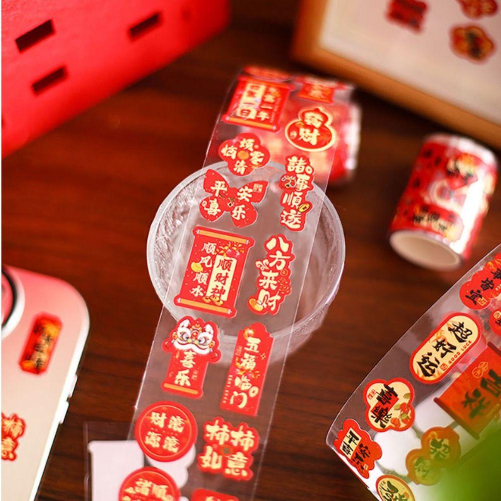 Cute Style Chinese New Year Stickers 138/200Pcs The God of Wealth Stickers  New Year Party