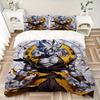 3pcs Timeless Hero Goku Quilt Cover Set - Soft & Comfortable Polyester Fabric, All-Season Breathable Comforter Set For 1 Quilt Cover & 2 Pillowca