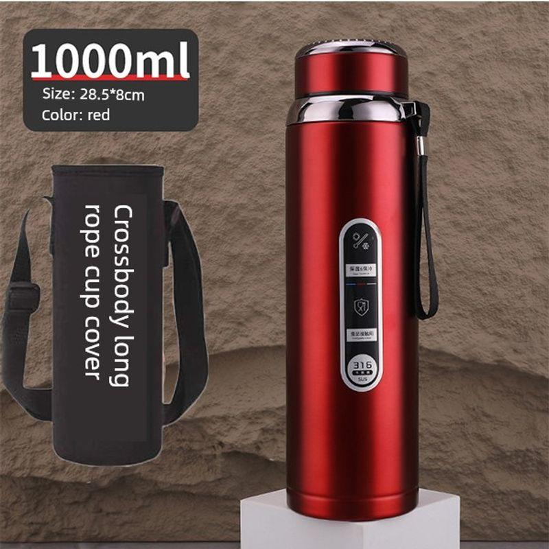 316 Steel Large-Capacity Thermos Cup for Men and Women with Filter Tea Cup Adult Business Portable Large Cup Gift Cup 600