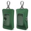 Double Smart Key Case, Normal Green [Ricky's] Compatible with Almost All Models, Holds Two Smart Keys, Key Case with Clear Window, Fits Keys,
