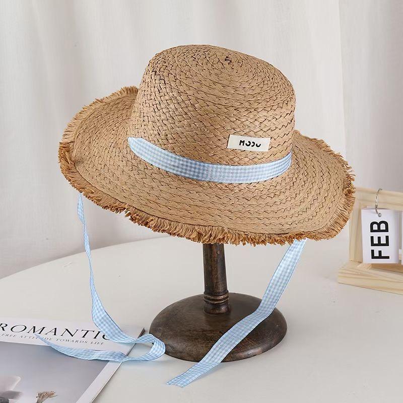 

Французская соломенная шляпа, новая летняя шляпа от солнца для женщин на пляж, пляжная шляпа хаки