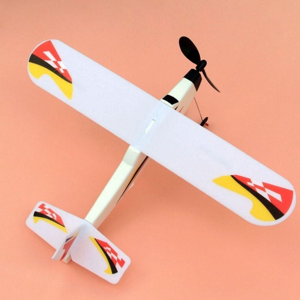 3 Styles Rubber Band Powered Helicopter Popular DIY Assemble Airplanes Toy for Kids Outdoor