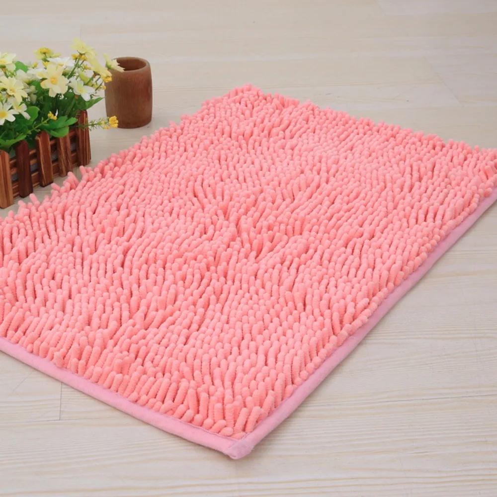 Neue 40*60cm Badematte Schimmelresistent Chenille Super Saugfähig Badematte Extra Weich Maschinenwaschbar Badezimmerteppich