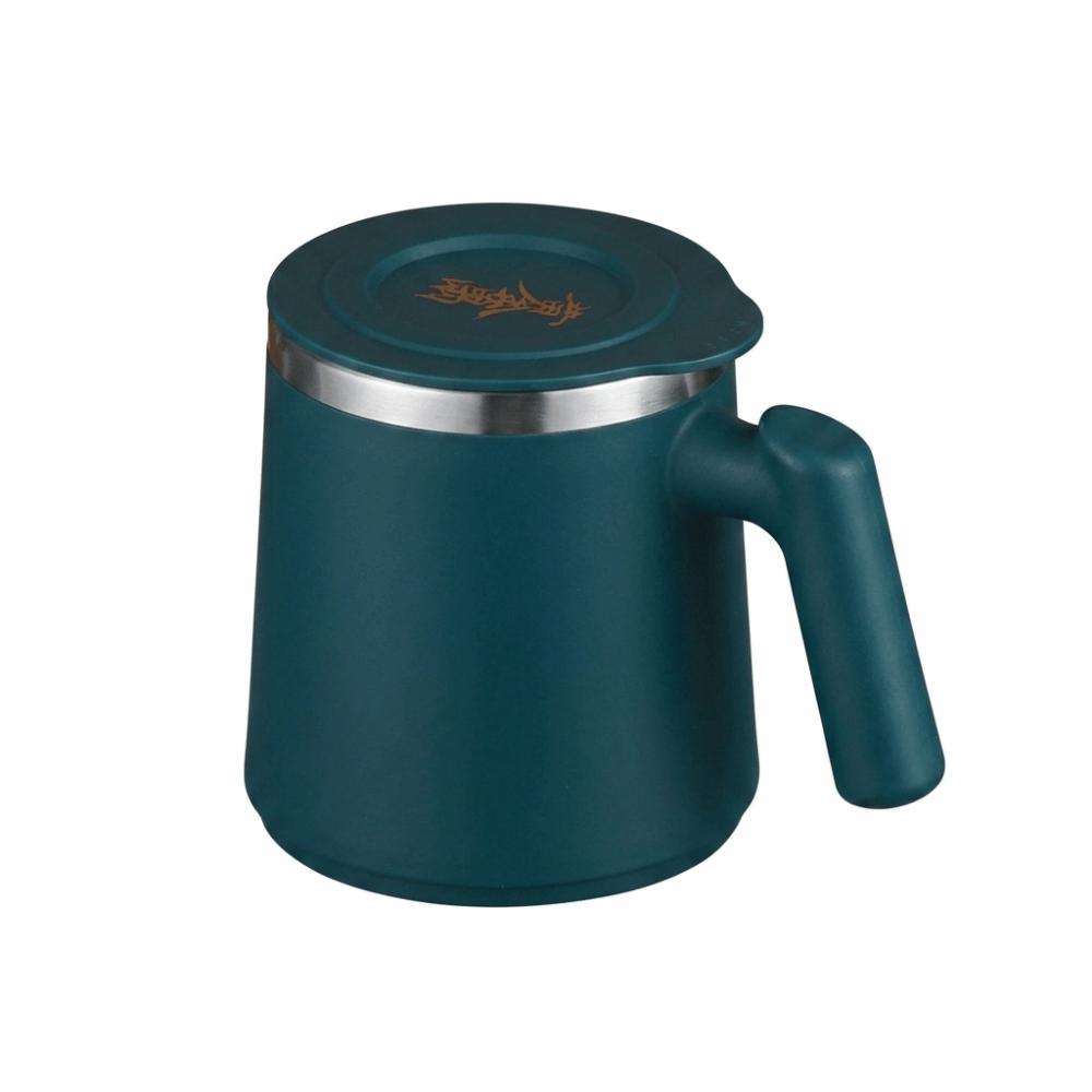 Rustless Steel Mug Sturdy Drink Mug Odor Free Insulated Cup Convenient Hydration зелёный