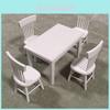 Exquisite 1/12 Dollhouse Dining Room Furniture Set With Elegant Table And Chairs