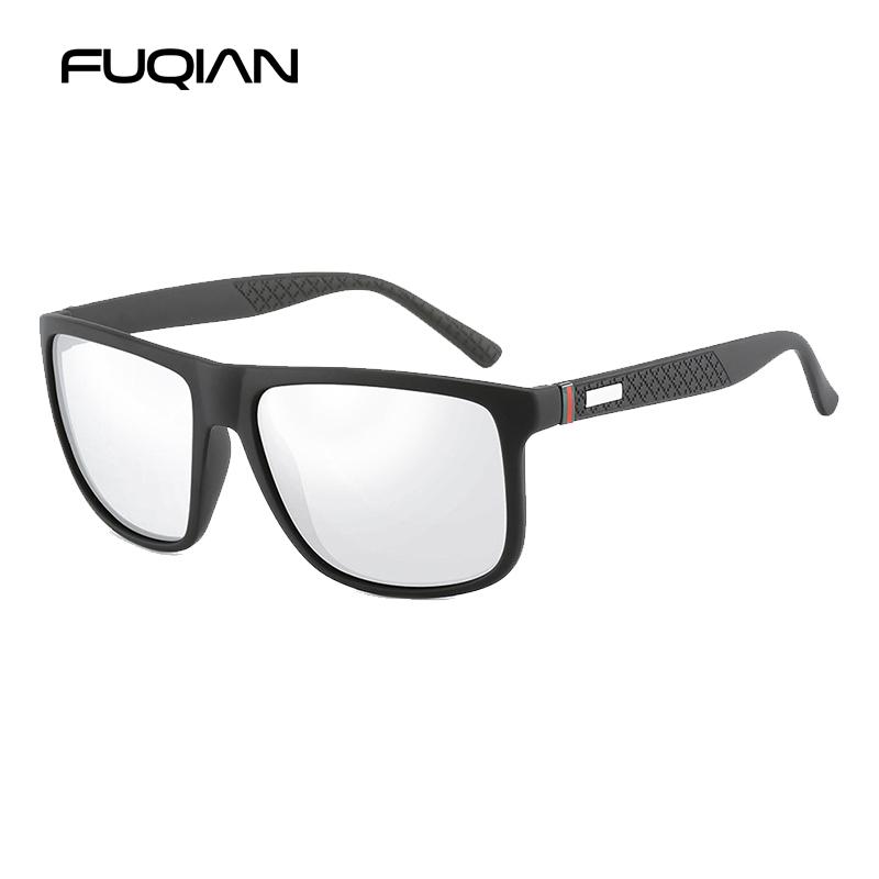 Luxury Sunglasses Men Classic Big Square Plastic Vintage Anti Glare Driving Shades UV400 Fashion Sun Glasses
