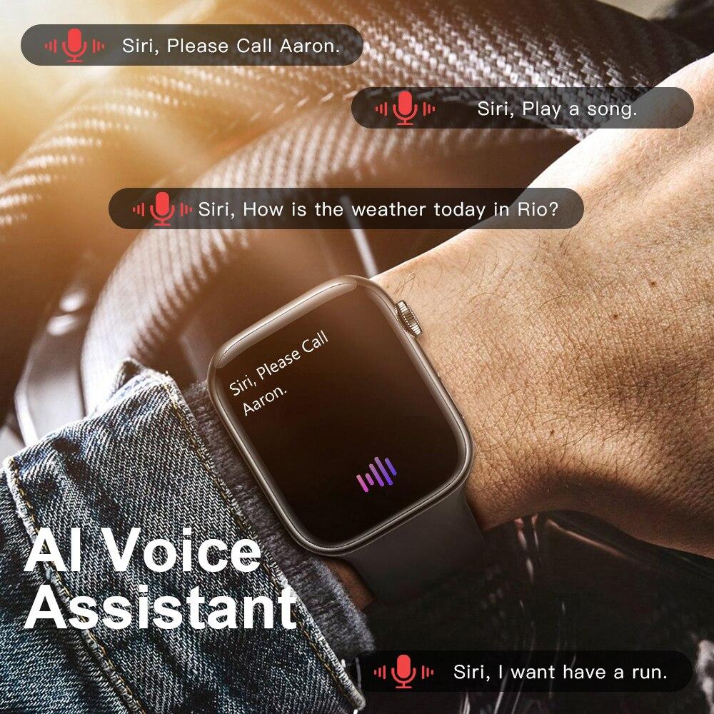 IWO W27 MAX Smart Watch 1.9 pulgadas de pantalla Serie 7 NFC Siri Carga  inalámbrica 500+ Caras de reloj Bluetooth Call PIN Lock Smartwatch VS HW57  PRO comprar a buen precio —