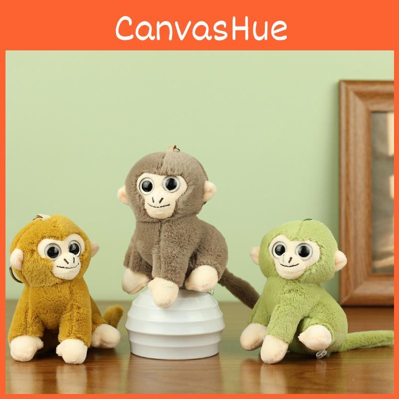 Adorable Small Plush Monkey Toy Soft Golden Snub-nosed Monkey Stuffed Animal Keychain Monkey Decoration For Kids Gift