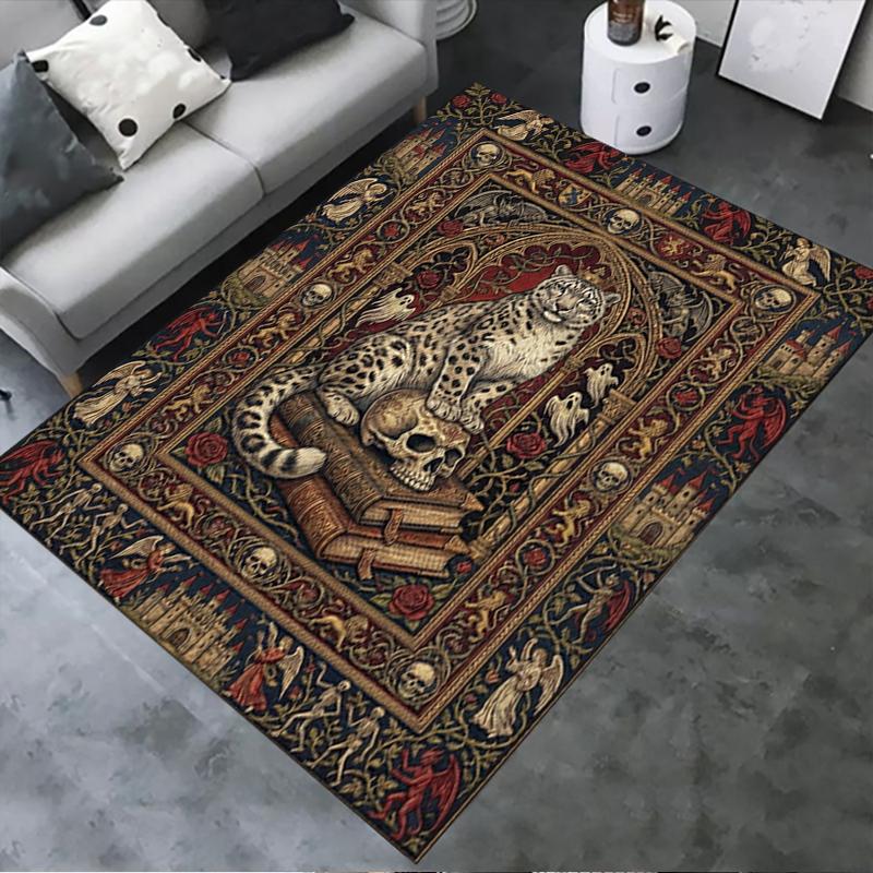 2025 New Snow Leopard Animal Carpet Rug for Living Room Bedroom Home Sofa Decoration,Kids play Non-slip Floor Mat104