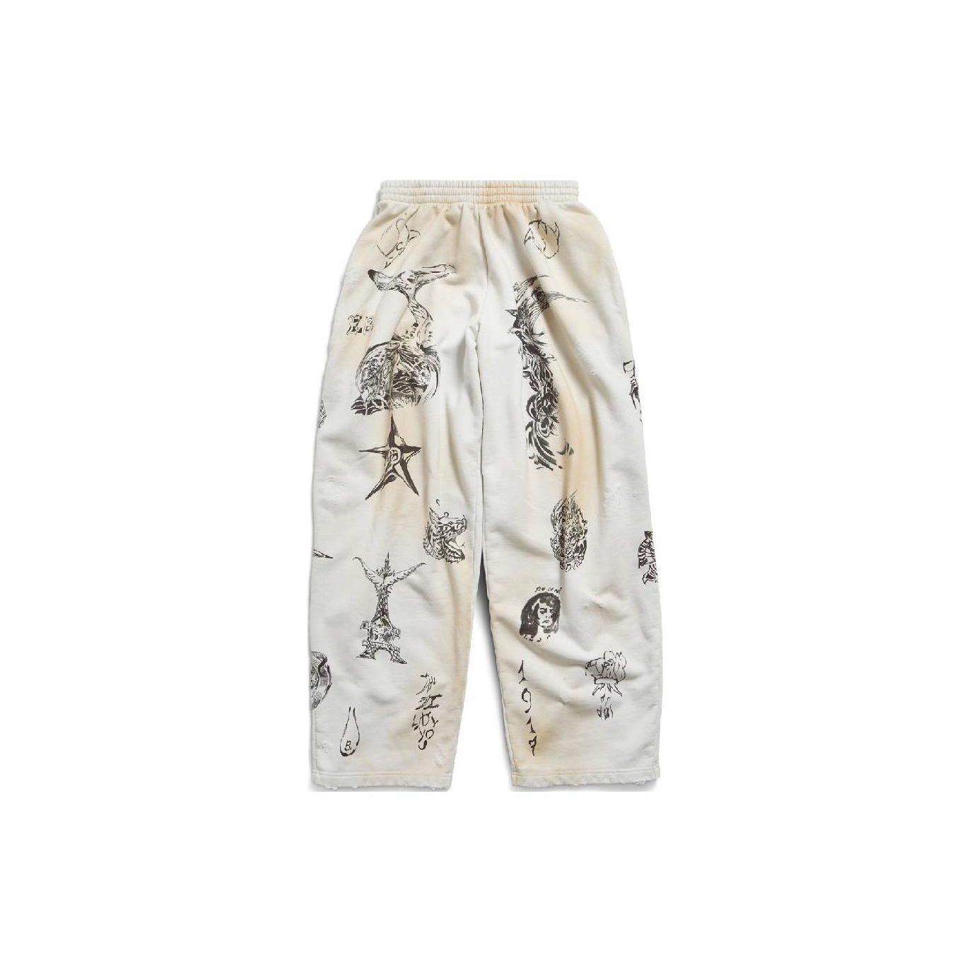 Balenciaga Vīriešu Tat Baggy Trenīngbikses 787357TQVK13307