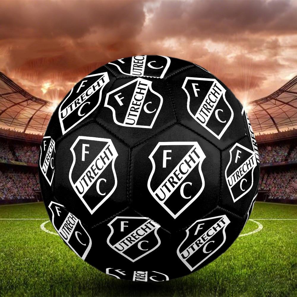 FC Utrecht Indoor Soccer Ball Colorful All Ages Machine Stitched PVC Competition Ready Durable High-Bounce