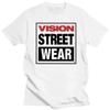 Bavlněné Pánské Dámské Tričko Vision Street Wear Vision Street Wear Prázdné Tričko Vintage Letní Top Přiléhavá Trička pro Muže