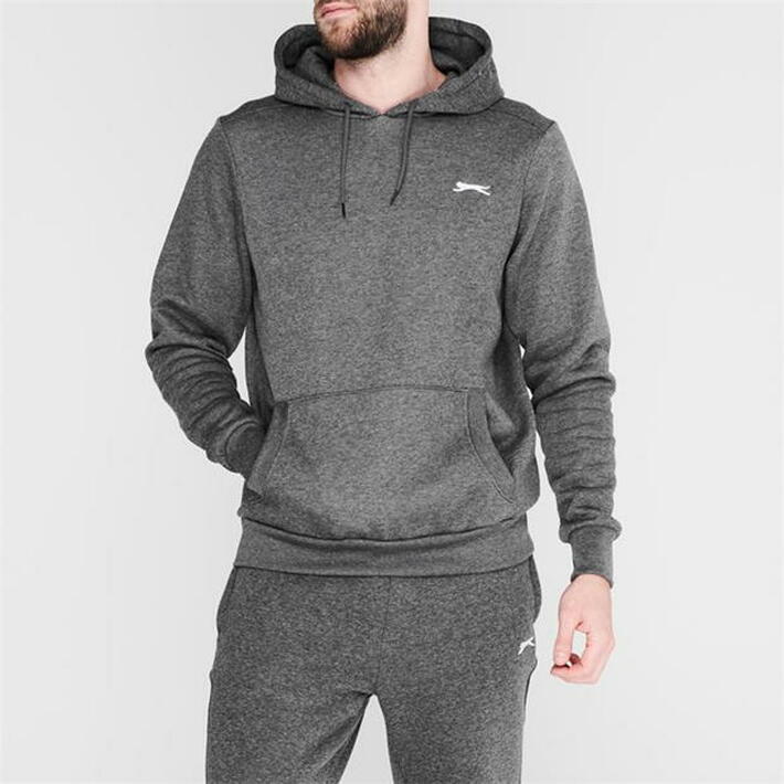 Slazenger Charcoal Fleece Hoodie, Size XL