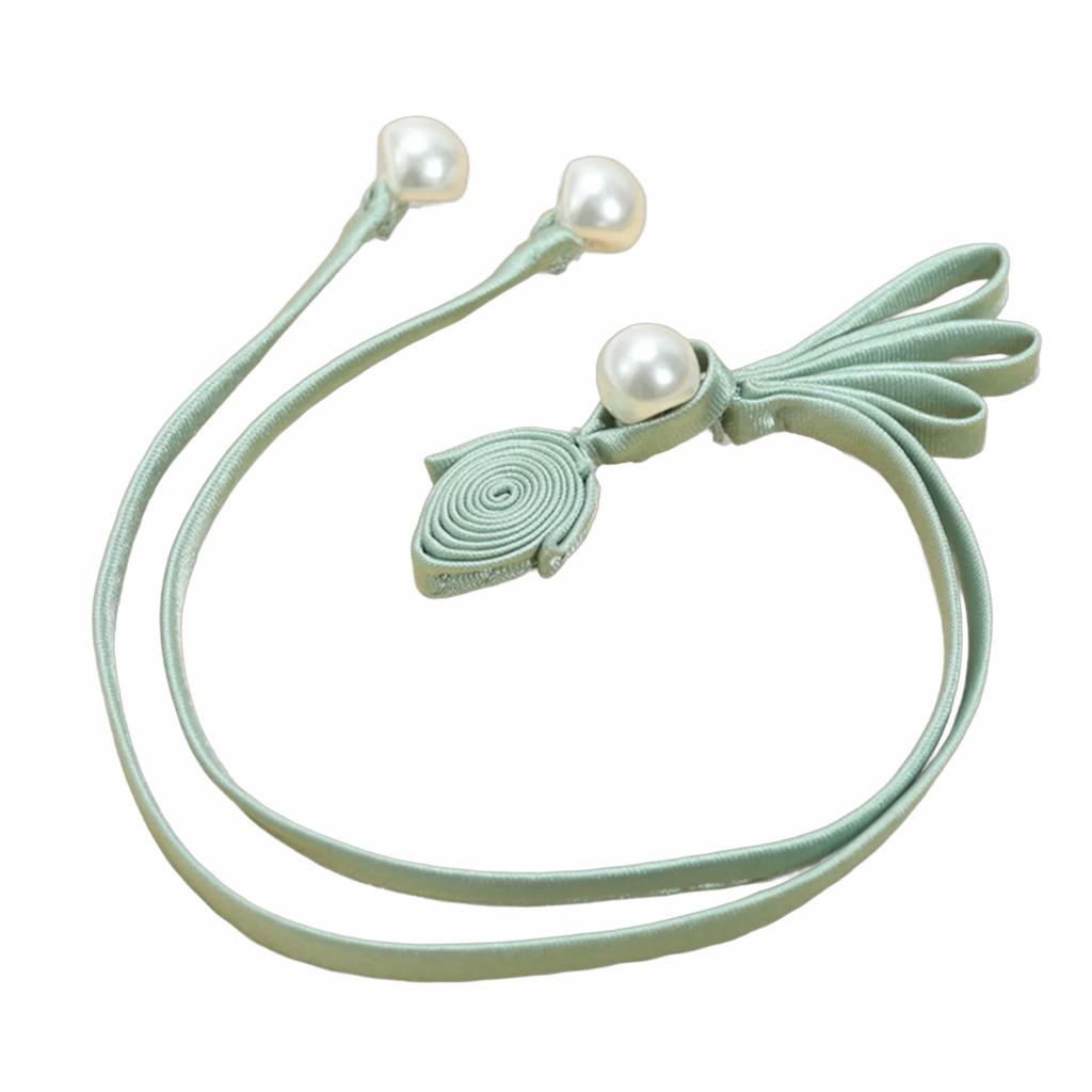 Handmade Cheongsam Sewing Fasteners Chinese Knots Frog Buttons with Long Tassles DIY Tang-Suit Decorative Buttons