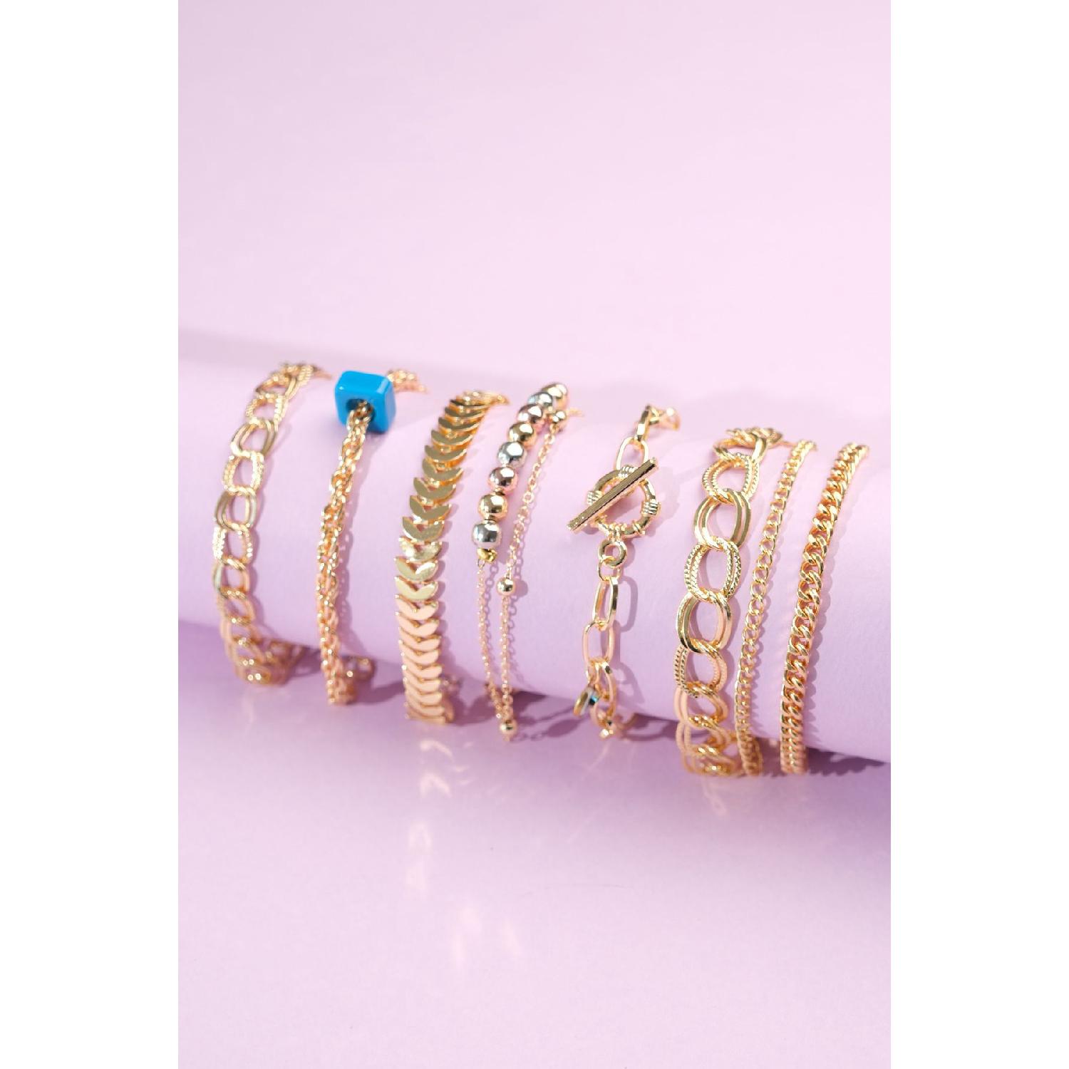 

Women s Bracelet Combination Set Gold Plated 0 чистый