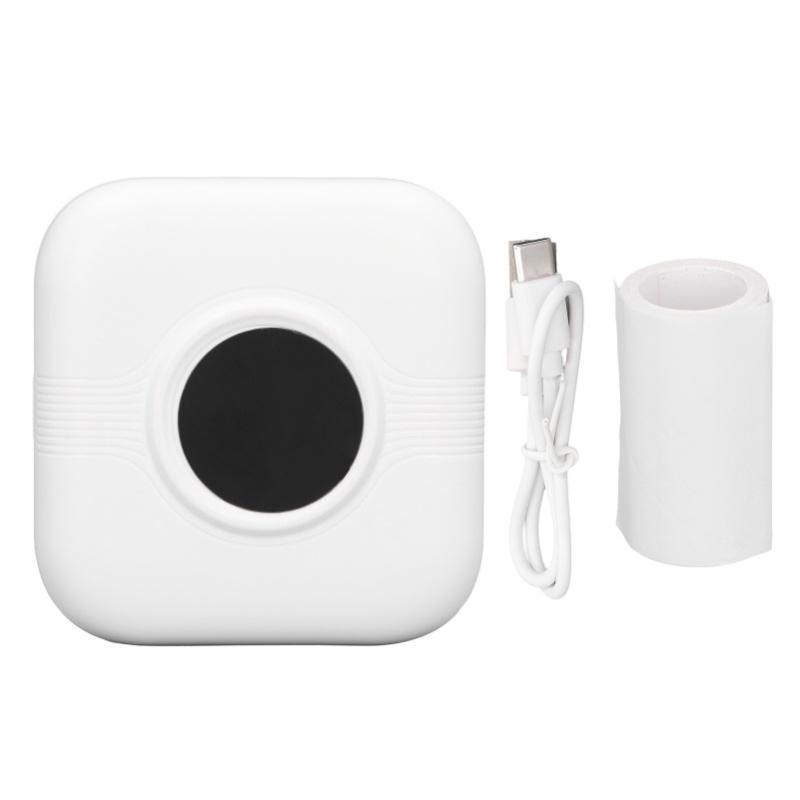 

Mini Printer Portable Wrong Question Photograph Family Album Small Thermal Printer For Home білий