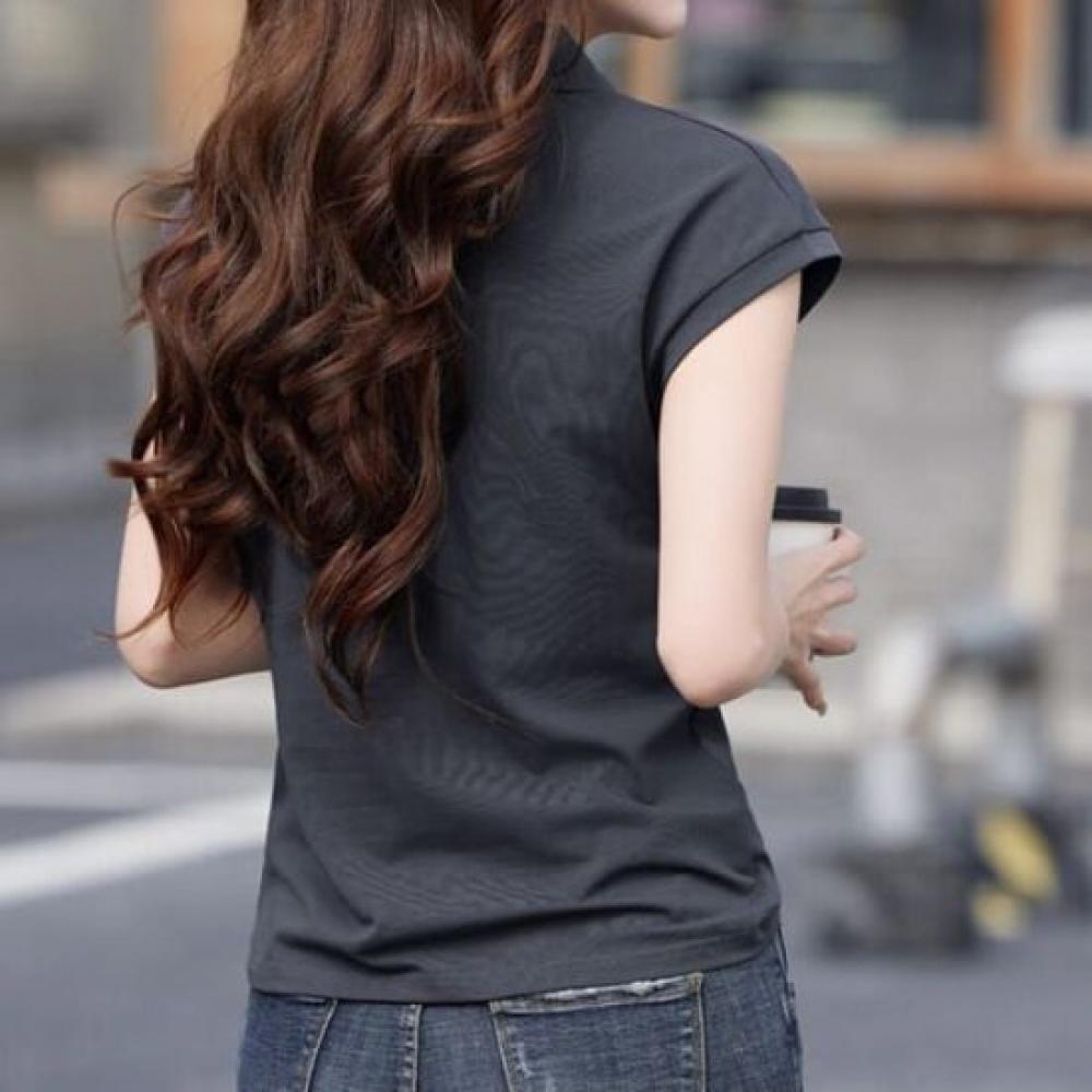 Navava Women S Simple Daily Solid Cap Sleeve T ShirT nT2279