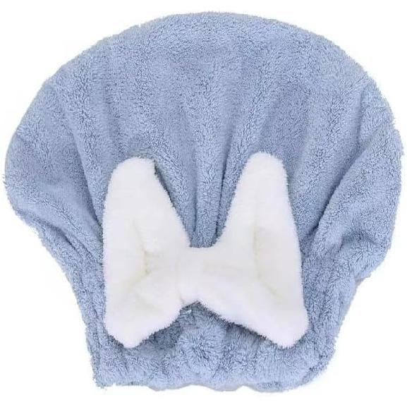 Super Absorbent Hair Towel Wrap for Wet Hair, Microfiber Hair Drying Caps Soft Absorbent Quick Drying Cap for Curly Thick Hair, Fast Drying Hair