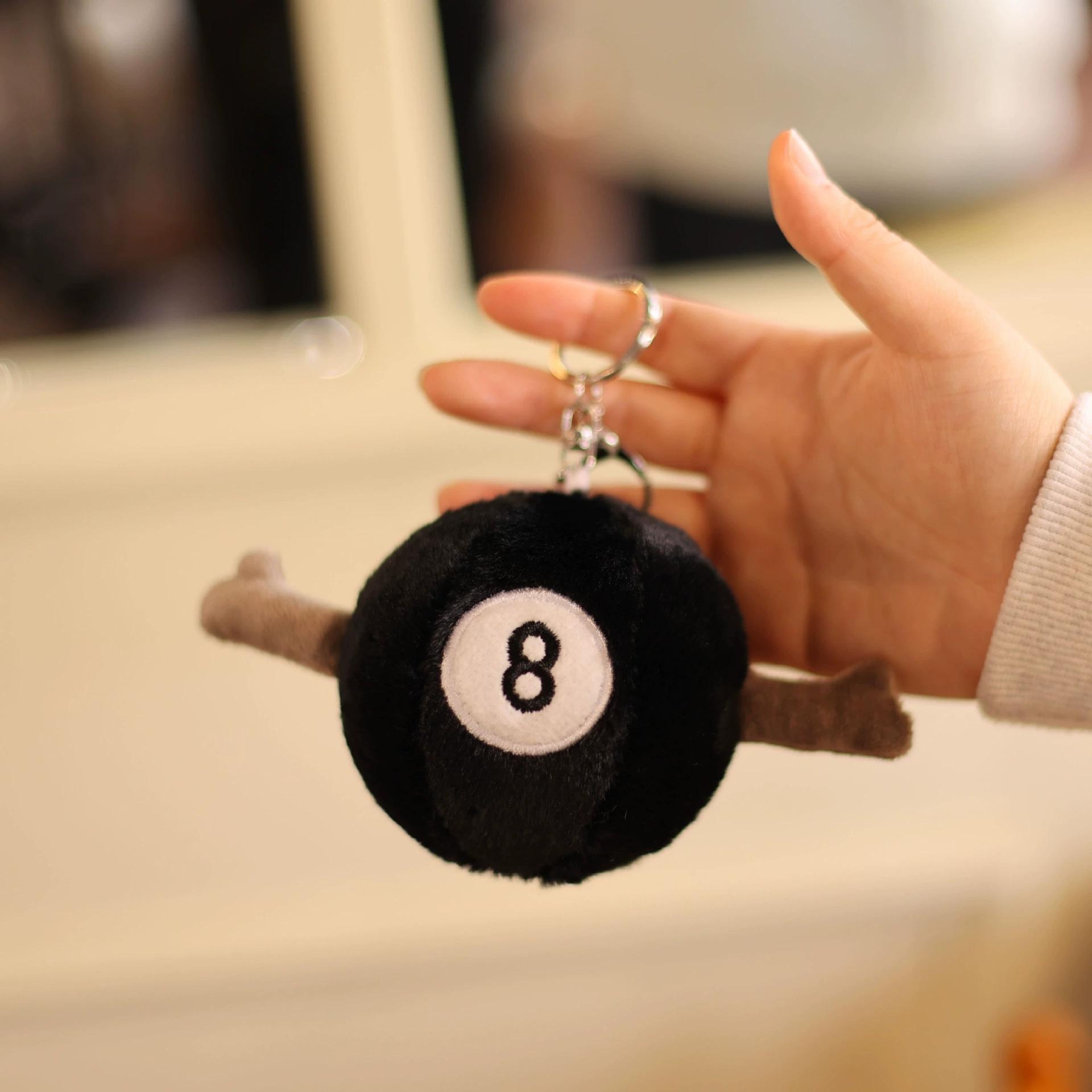 

Баскетбол Футбол Волейбол Бадминтон Регби Волейбол Бейсбол ТеннисПлюшевая кукла, мягкая игрушка-брелок для сумок и ключей billiardball