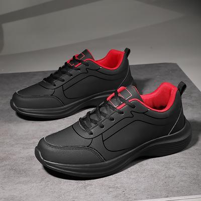 Men's Anti Slip Sports Shoes Synthetic Leather Fashionable Hiking Shoes Lightweight Soft Sole Large Size 39-48 Running Shoes