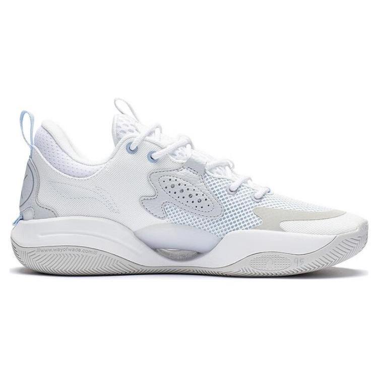 Li Ning Wade ALLDAY Wade ALLDAY Comfortable Abrasion Resistant Breathable Low Top Basketball Shoes Men's White Gray ABPT007-4