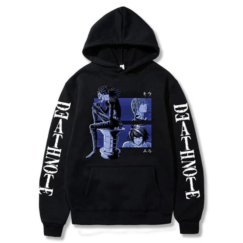 Autumn Anime Death Note Ryuk Graphic Printed Hooded Men Women Manga Hoodies Sweatshirt Harajuku Unisex Streetwear