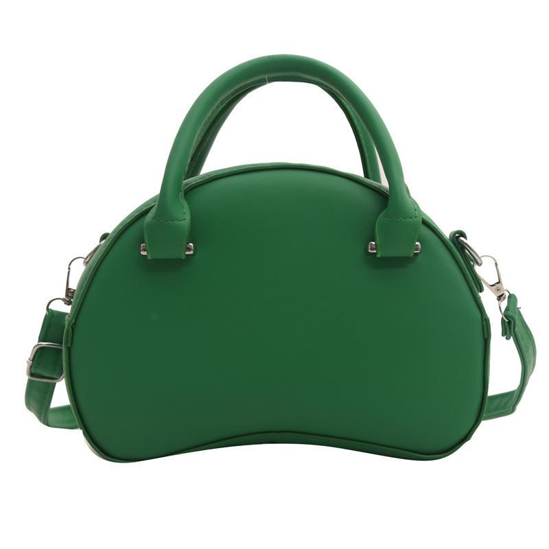 Chic Apple-shaped Handbag For Women 2024 Summer Trendy Small Pu Crossbody Bag