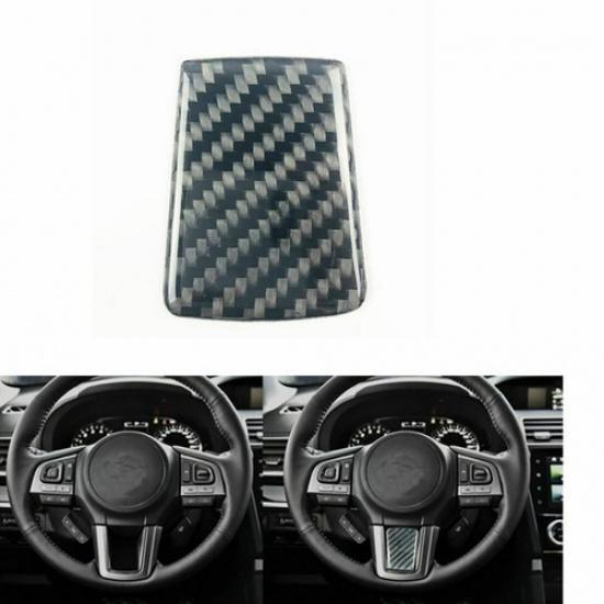 FOR Subaru Forester 16-2018 Carbon Fiber Steering Wheel Cover Sticker Trim Pour