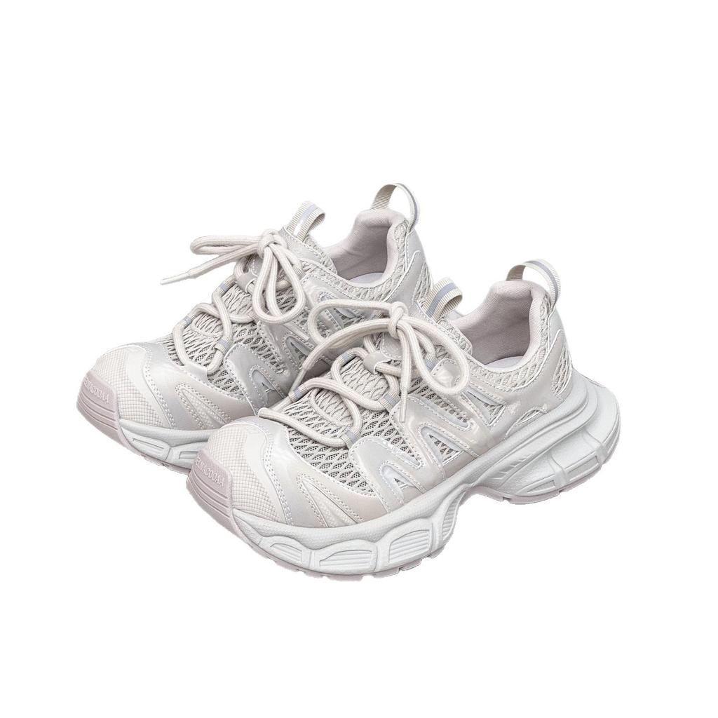 Big head platform dad shoes women's summer new mesh breathable kapibara lightweight running sports shoes