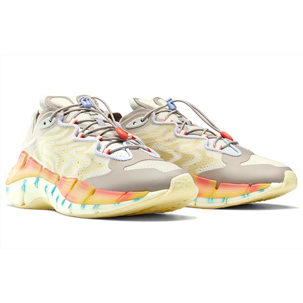 Brain Dead X Reebok Zig Kinetica 2 Mad Science - Lemon Glow Unisex Sneakers White Paper-White Boulder-Grey S23891