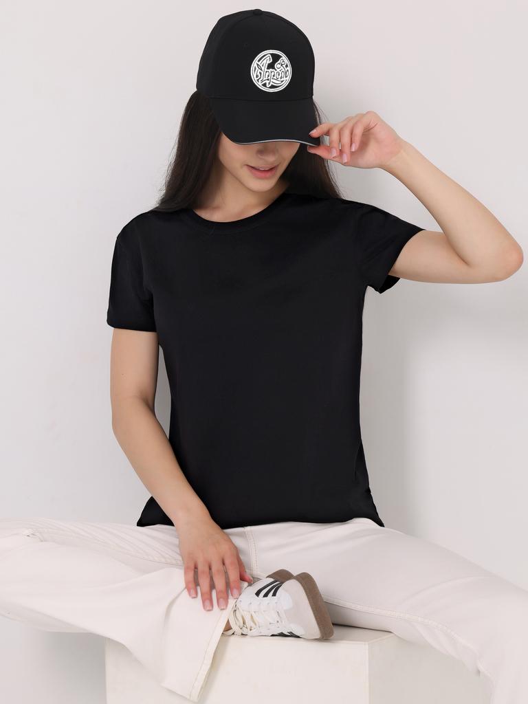 Cotton Comfortable Cotton Casual Loose T-shirt Women Men Oversized Short Sleeve Heavyweight Male Female Clothing