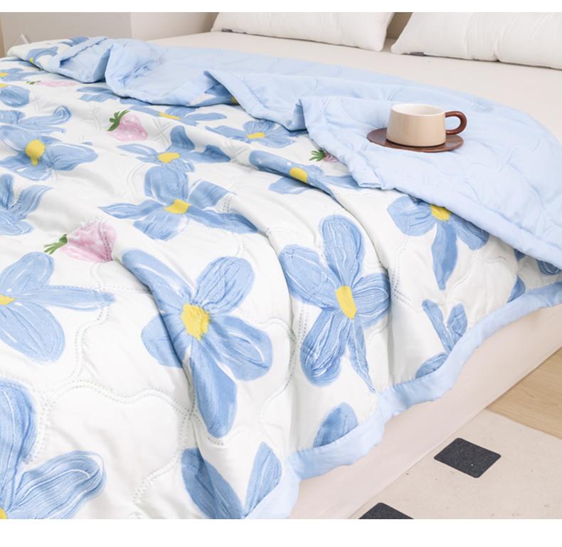 Mei Yun Ge Brushed Printed Washed Cotton Summer Quilt