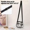 Street Style Pvc Crossbody Bag With Zipper Closure And Mobile Pocket For Women