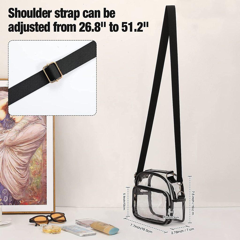 Street Style Pvc Crossbody Bag With Zipper Closure And Mobile Pocket For Women